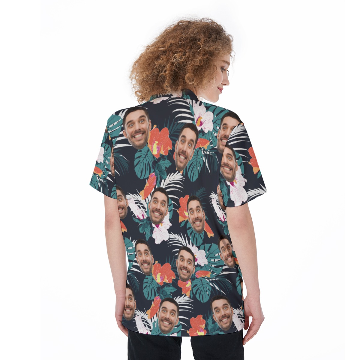 Custom Face Aloha Shirt For Women