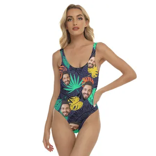 Tropical Custom Women's Swimsuit With Multiple Faces
