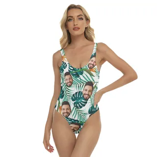 Cool Custom Multiple Faces Hawaiian One Piece