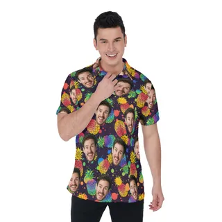 LGBT Community Pineapple Polo Shirt With Face