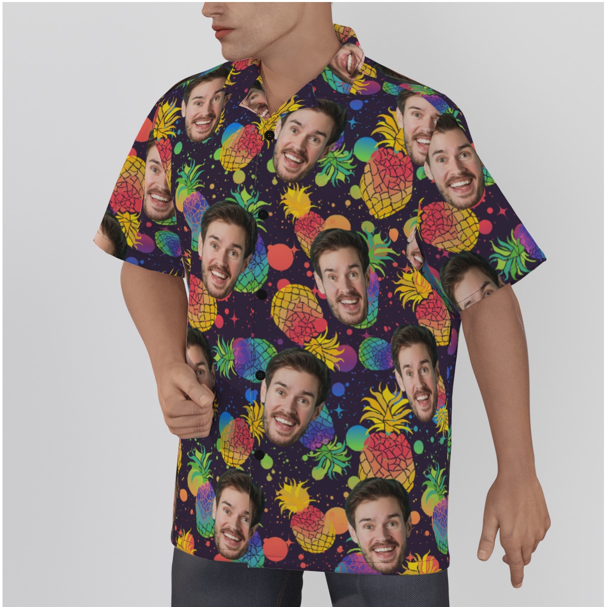 LGBT Community Custom Face Pineapple Hawaiian Shirt