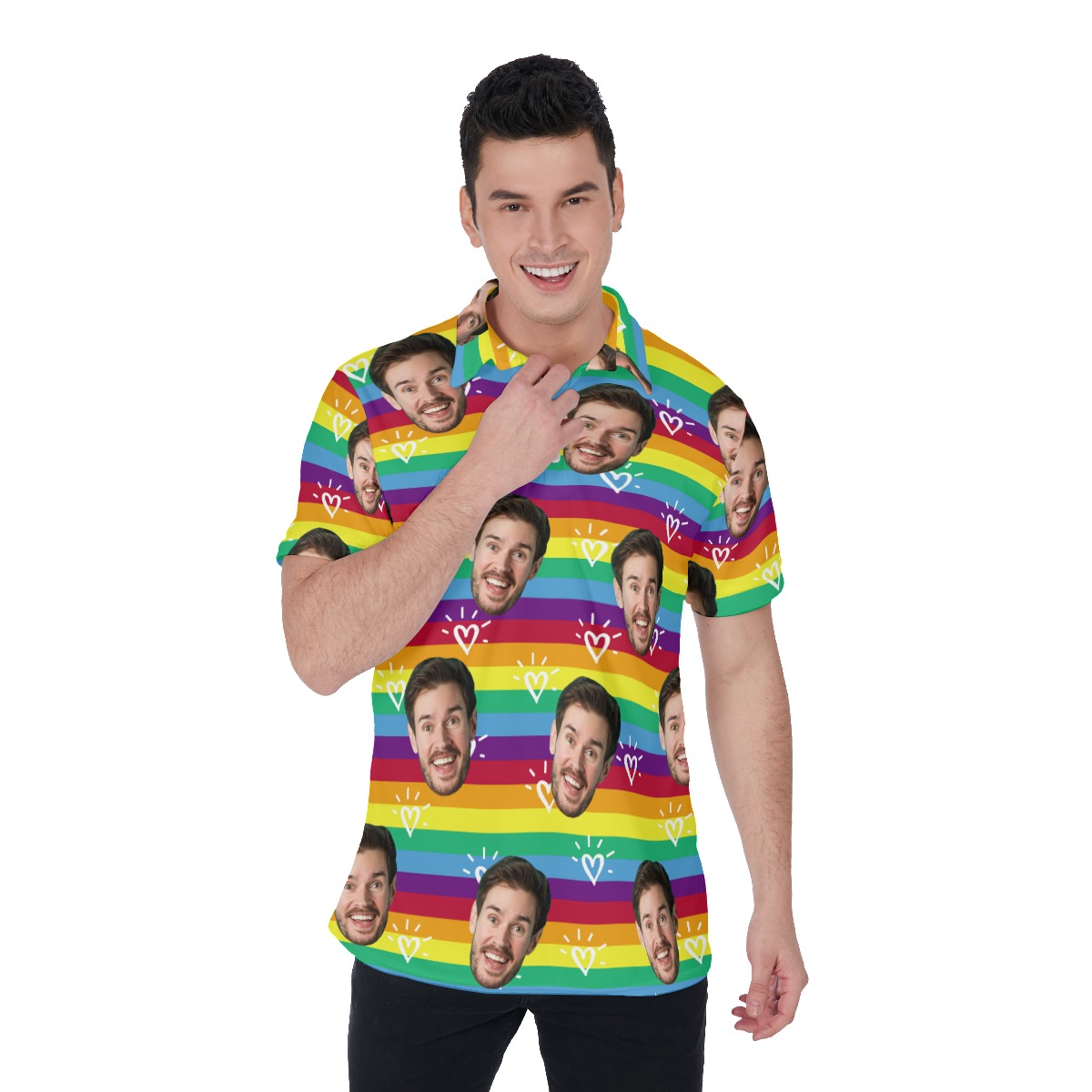LGBT Community Custom Face Polo Shirt - variant image 1