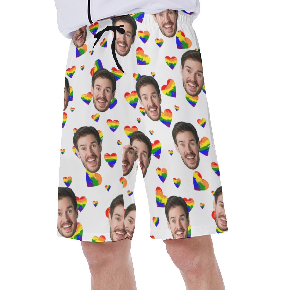 LGBT Pride Month Swim Trunks With Multiple Faces