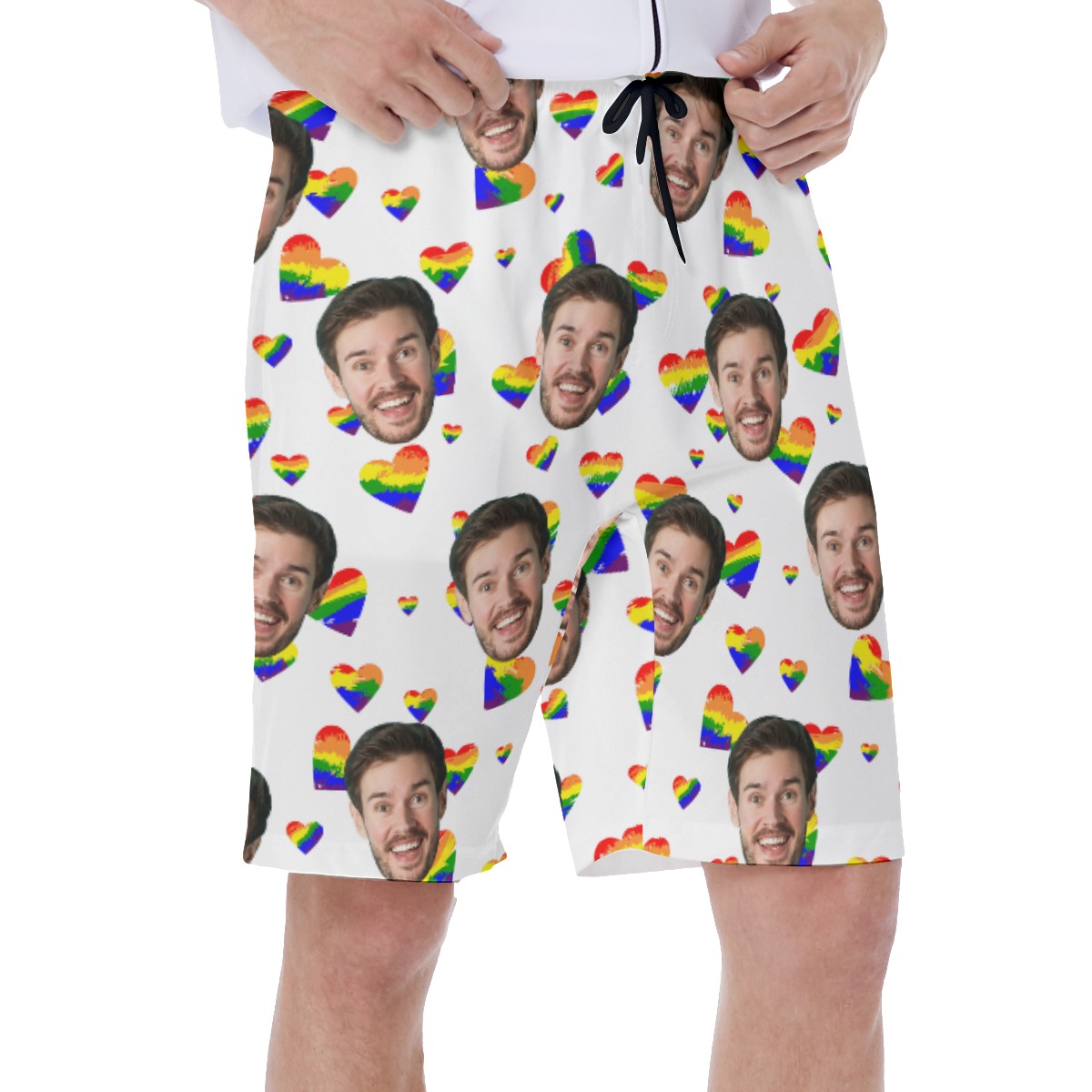 LGBT Pride Month Swim Trunks With Multiple Faces