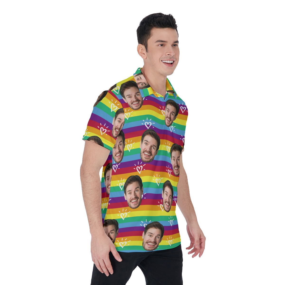 LGBT Community Custom Face Polo Shirt