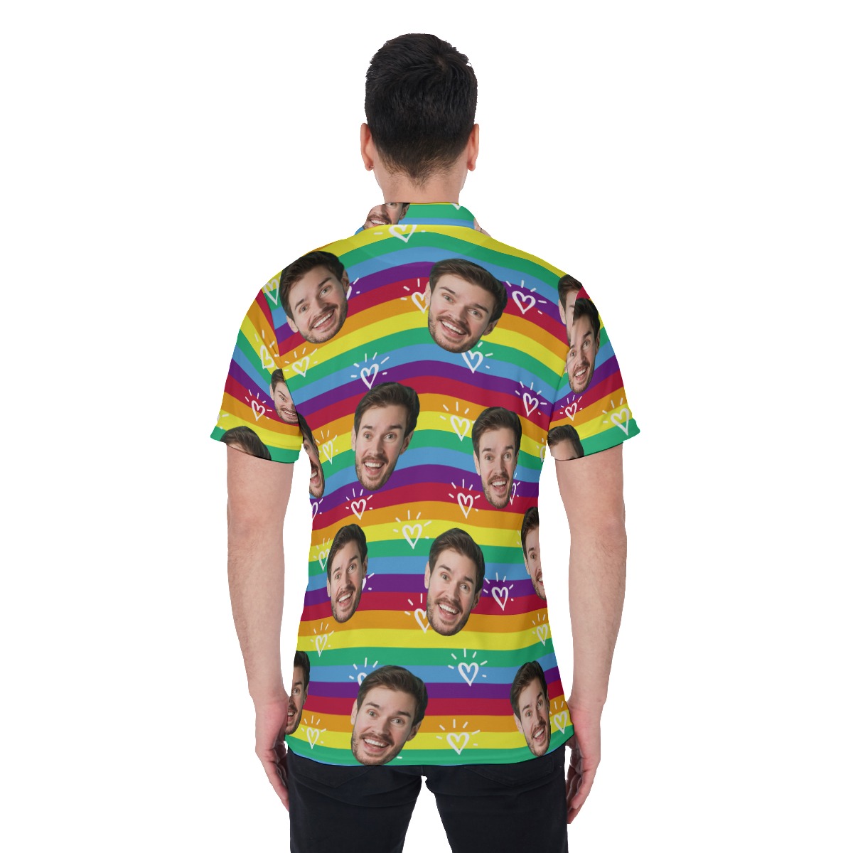 LGBT Community Custom Face Polo Shirt