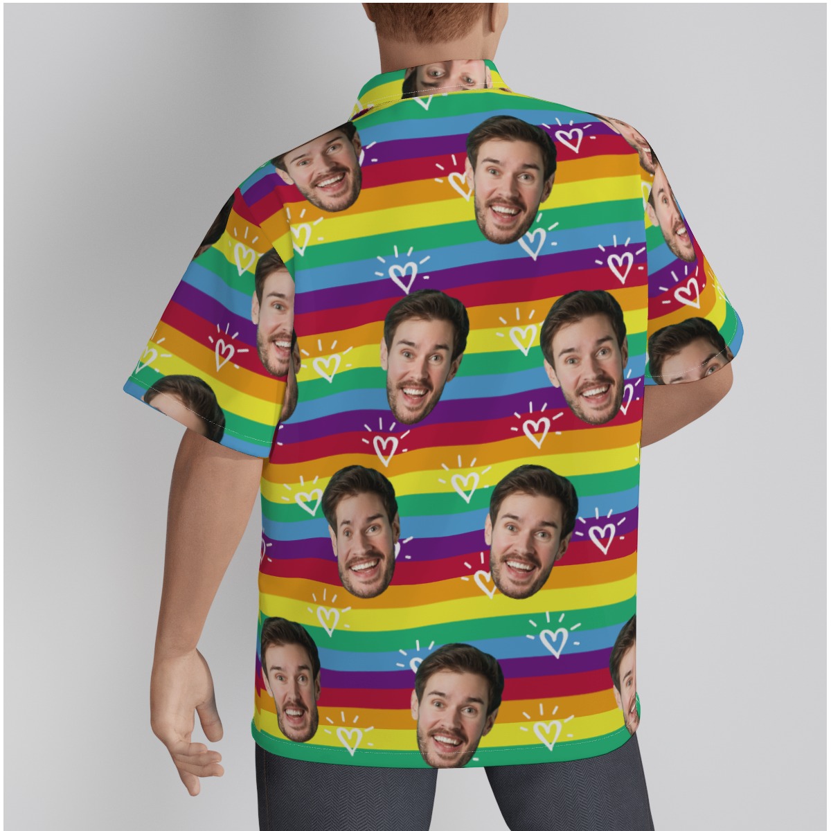 LGBT Pride Month Custom Face Hawaiian Shirt