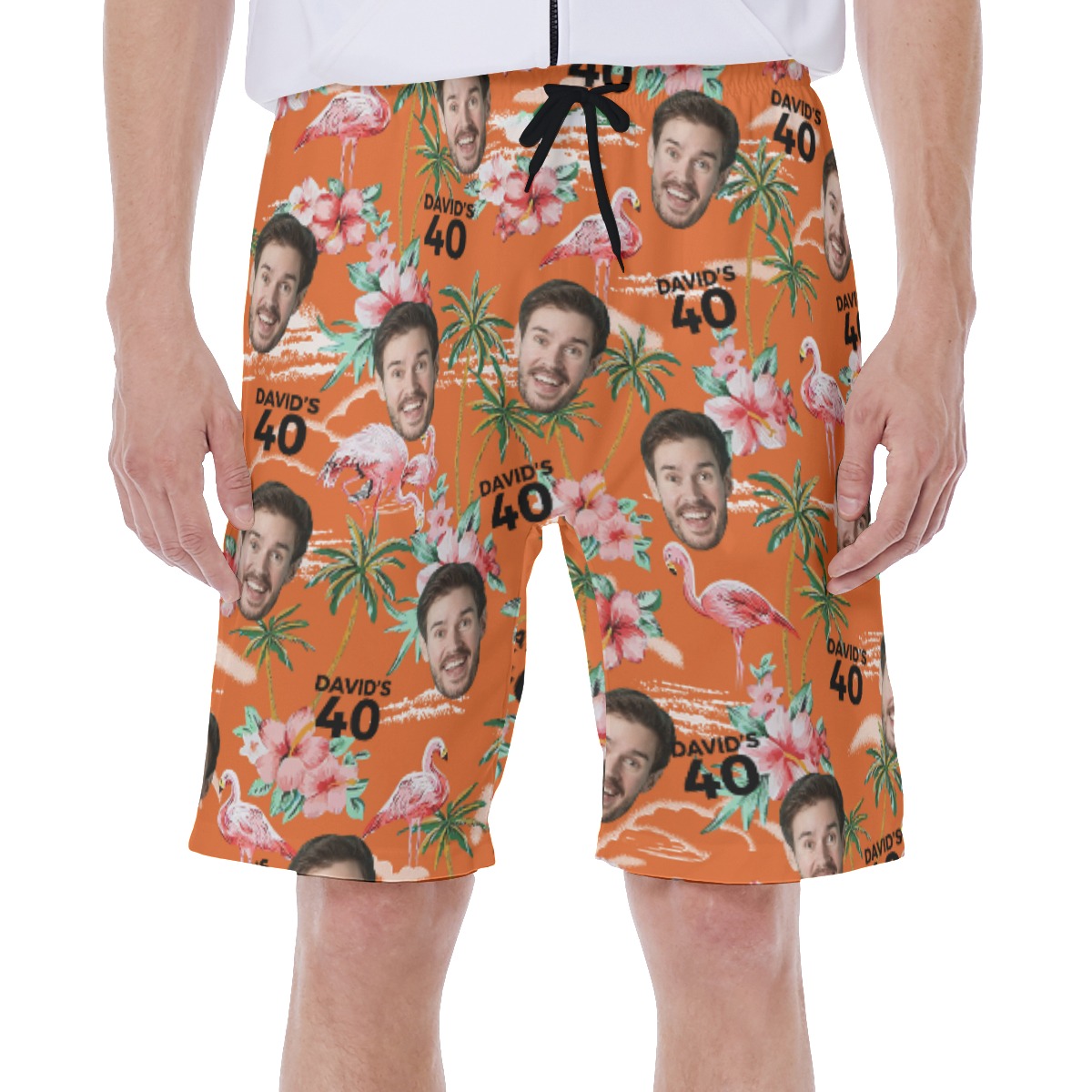 Outstanding Birthday Custom Men's Shorts With Multi Face And Text - variant image 1