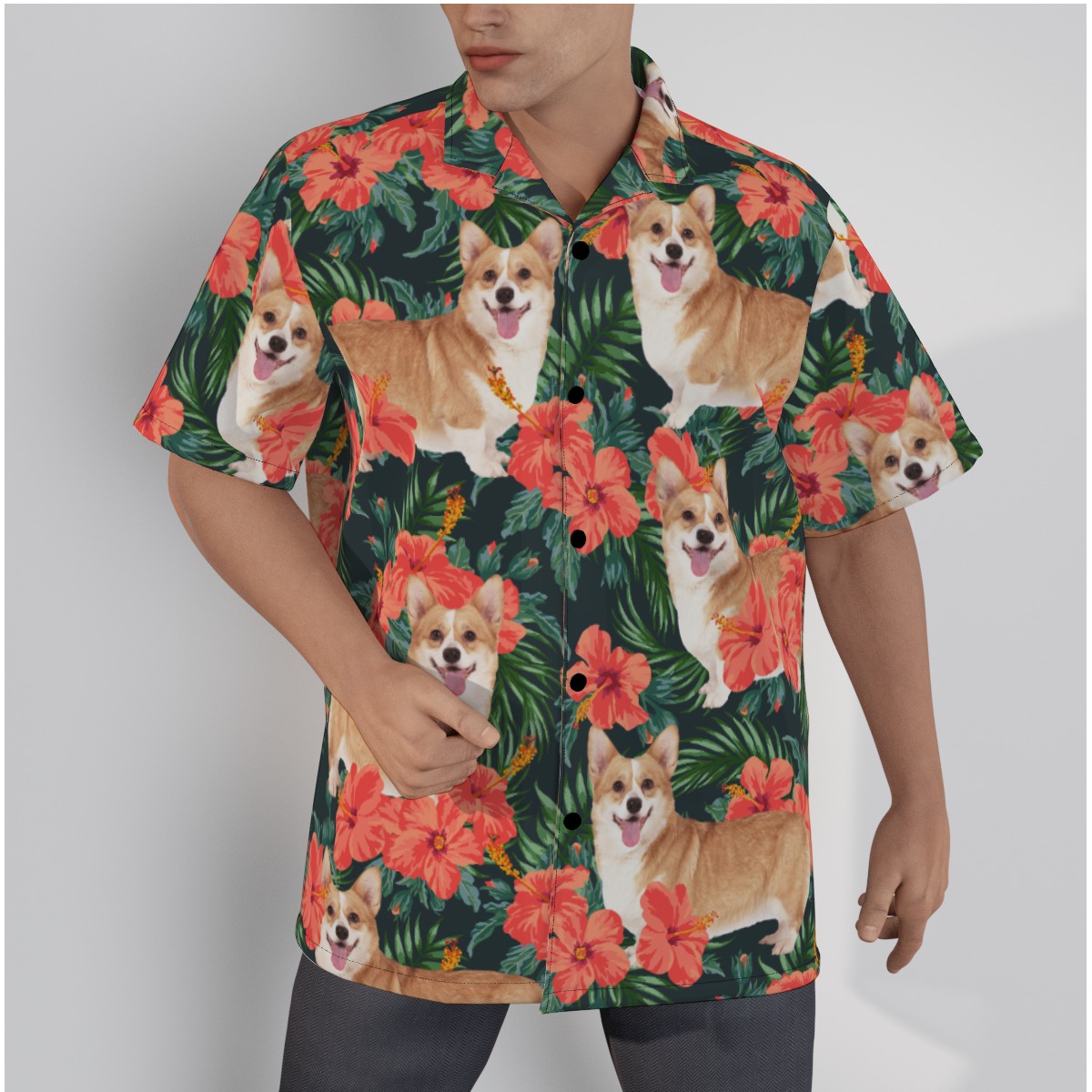Funny Custom Hawaiian Shirt With Dog Face - variant image 1