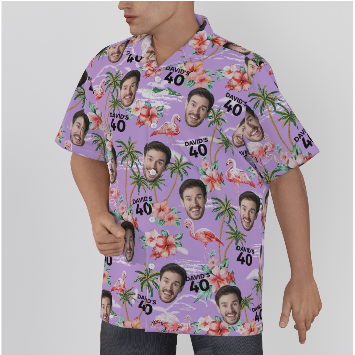 Unique Custom Face And Name Birthday Hawaiian Shirt