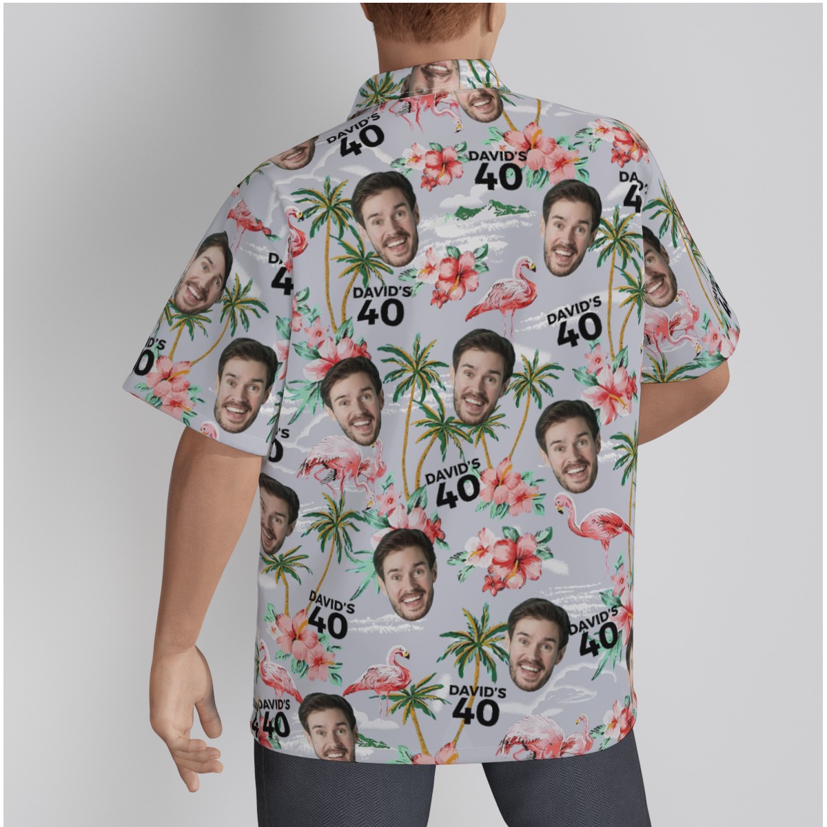 Unique Birthday Flamingo Hawaiian Shirt With Name And Face