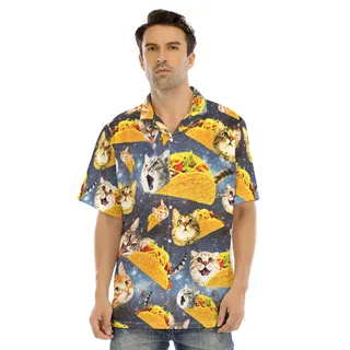 Funny Taco Cat Hawaiian Shirt