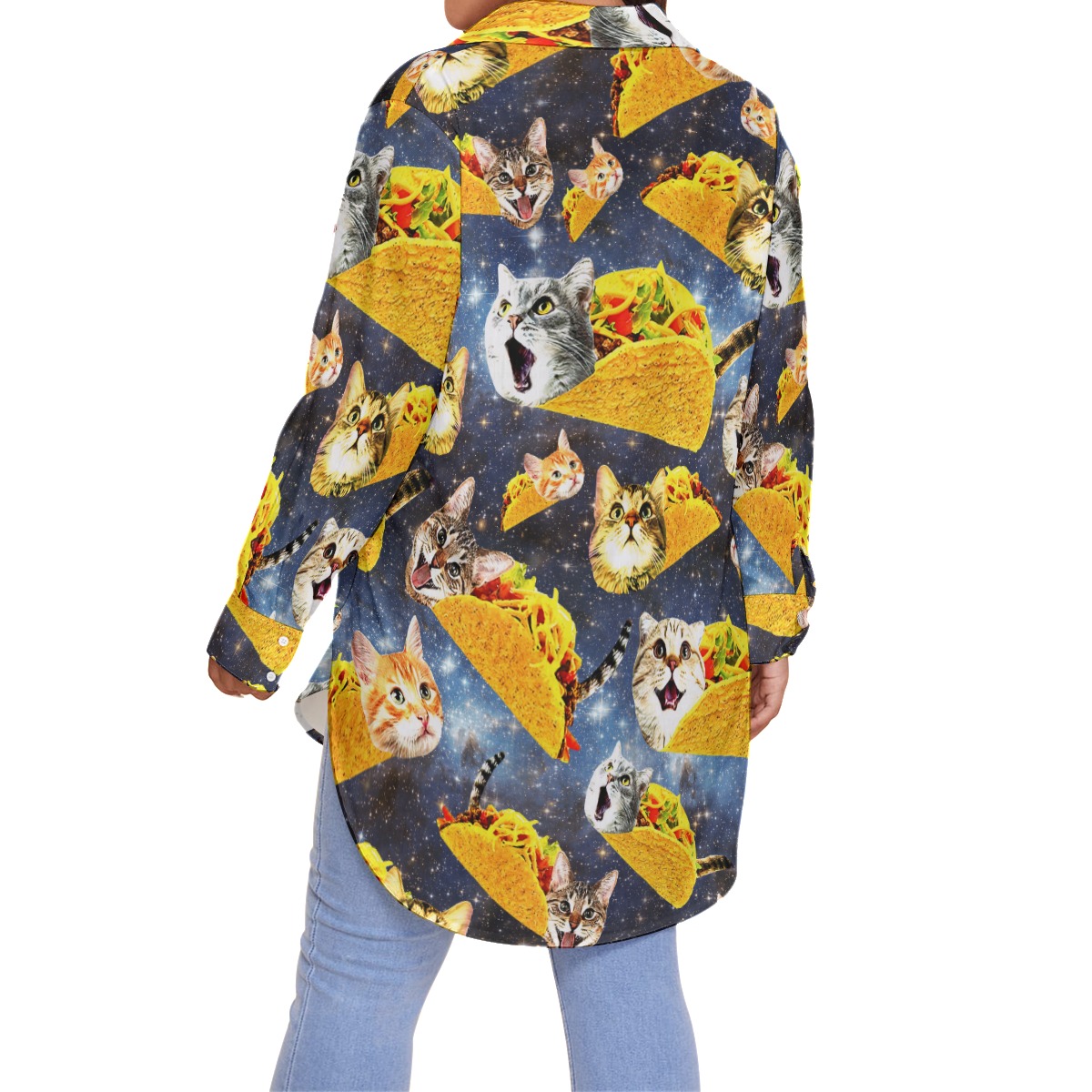 Funny Taco Cat Women's Hawaiian Plus Size Shirt