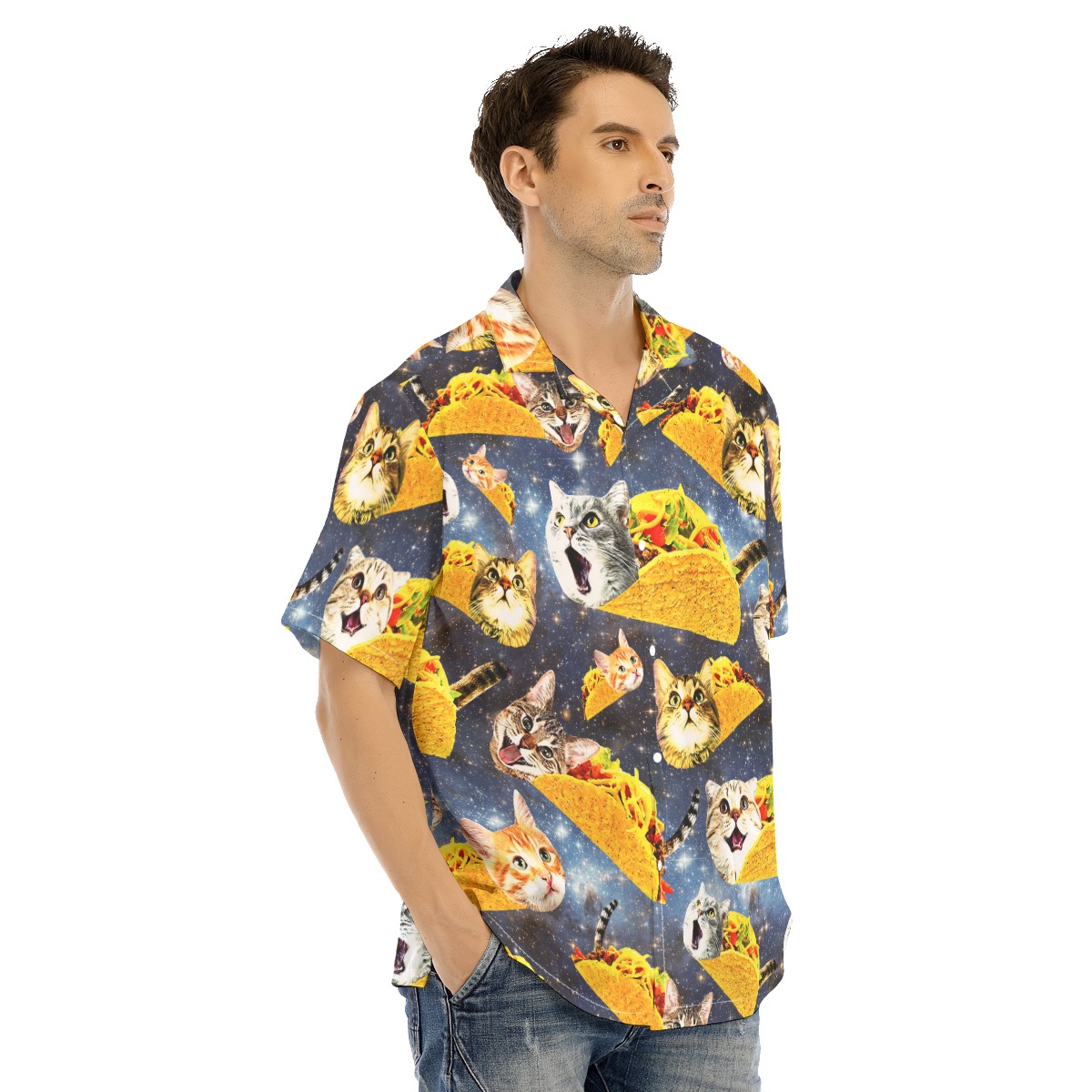 Funny Taco Cat Hawaiian Shirt