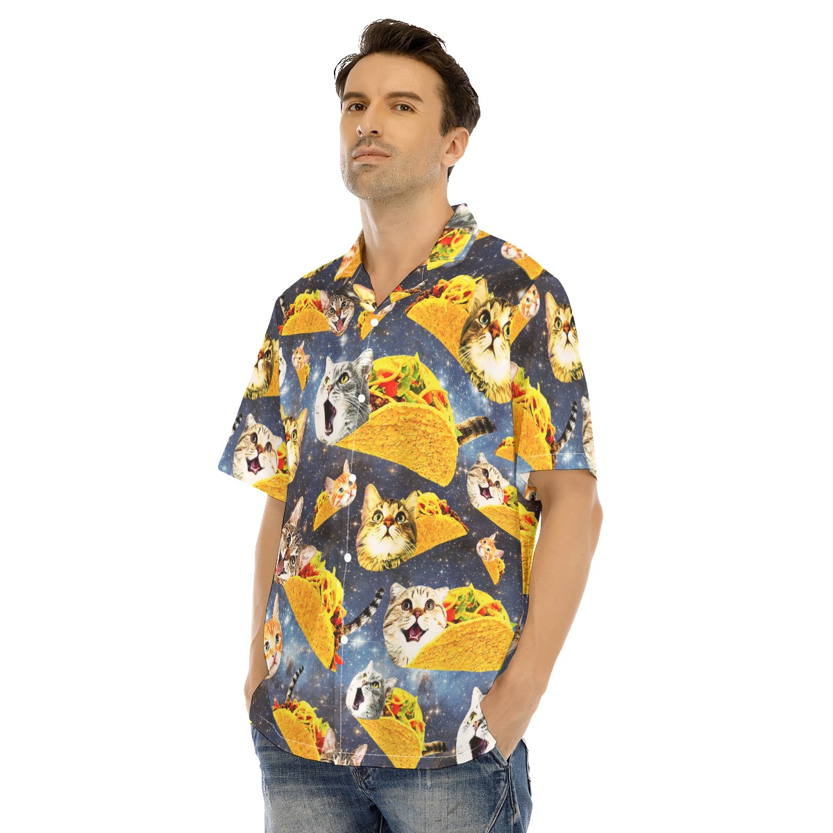 Funny Taco Cat Hawaiian Shirt