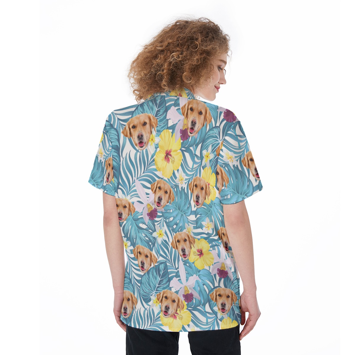 Floral Custom Face Women's Tropical Hawaii Shirt