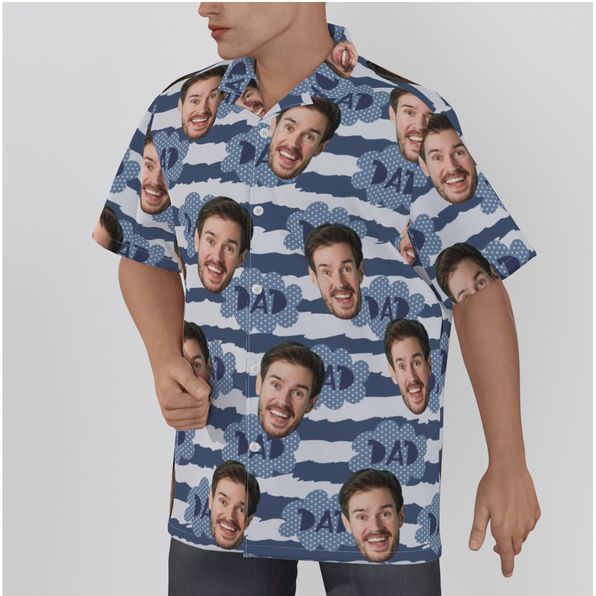 Father's Day Gift Hawaiian Shirt With Custom Face