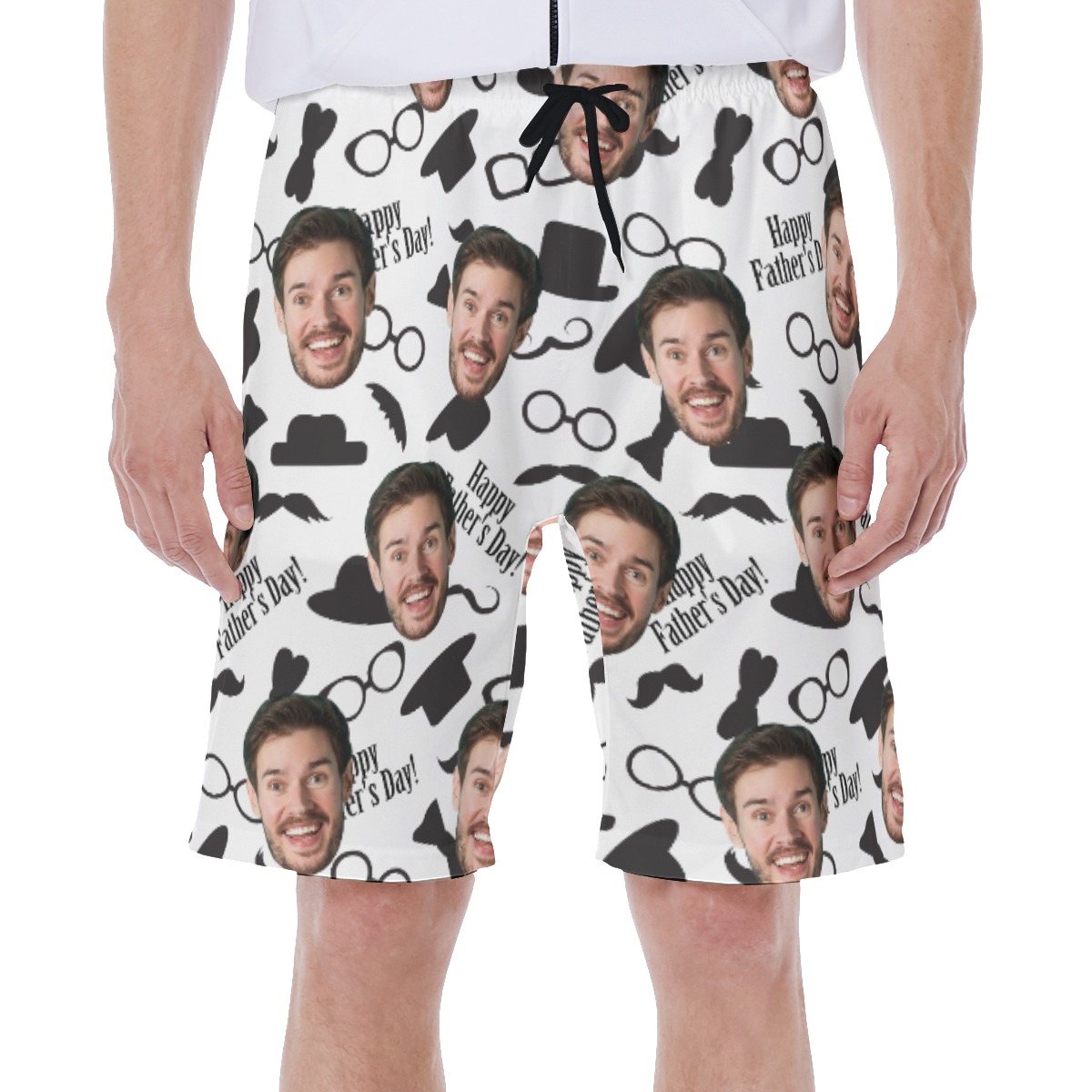 Happy Father's Day Custom Face Hawaiian Swimwear - variant image 1