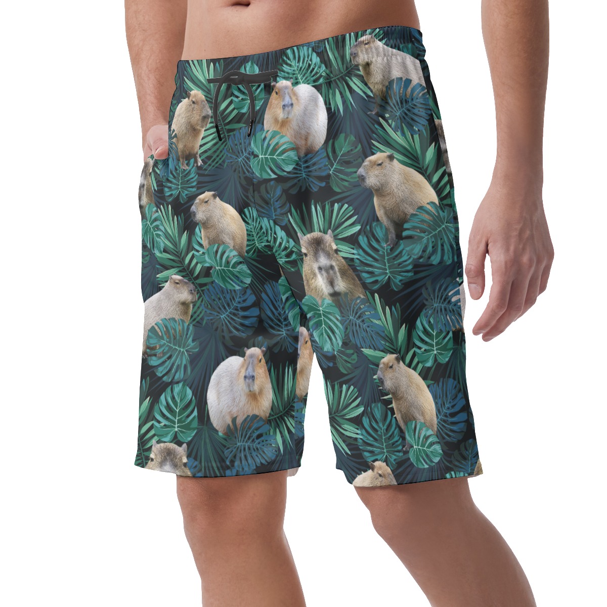 Capybara Hawaiian Beach Shorts