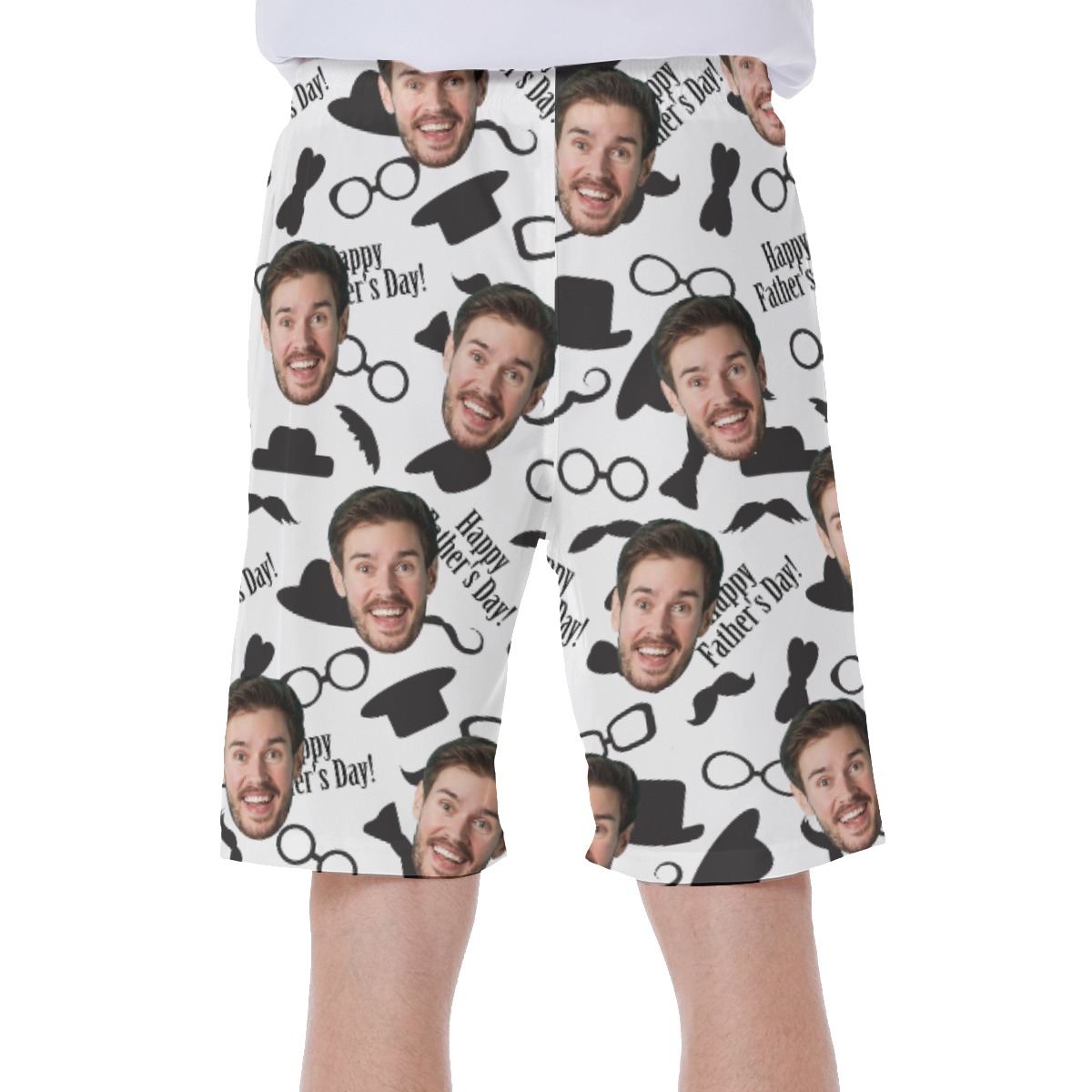 Happy Father's Day Custom Face Hawaiian Swimwear