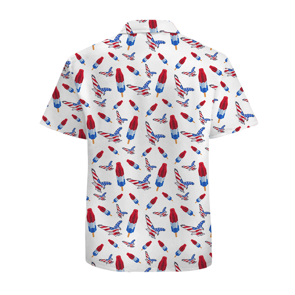 4th Of July Hawaiian Shirt Cotton For Men