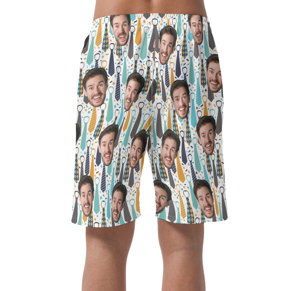 Funny Custom Face Hawaiian Summer Shorts For Father's Day