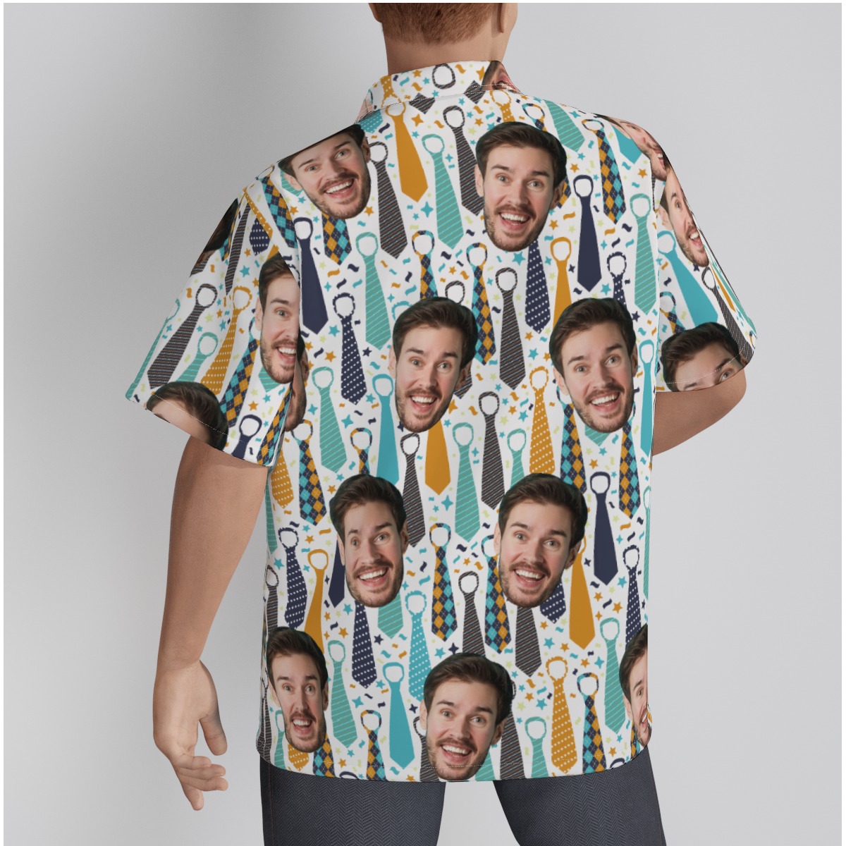 Father's Day Gift Custom Face Hawaiian Shirt