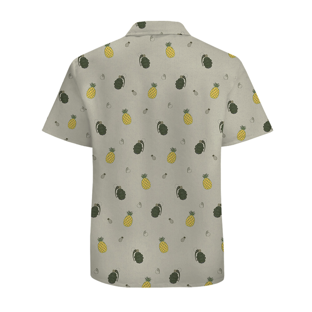 Vintage Pineapple Hawaiian Shirt 100% Cotton
