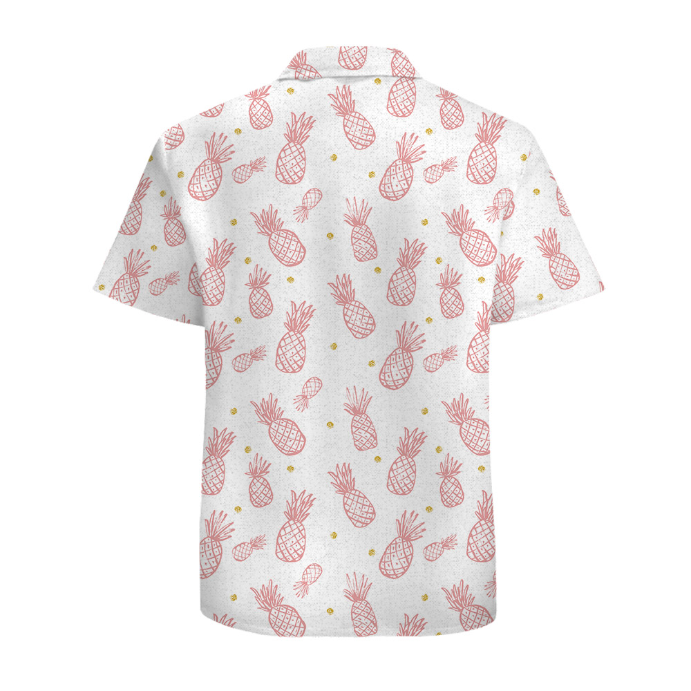 Pineapple Hawaiian Cotton Shirt For Men