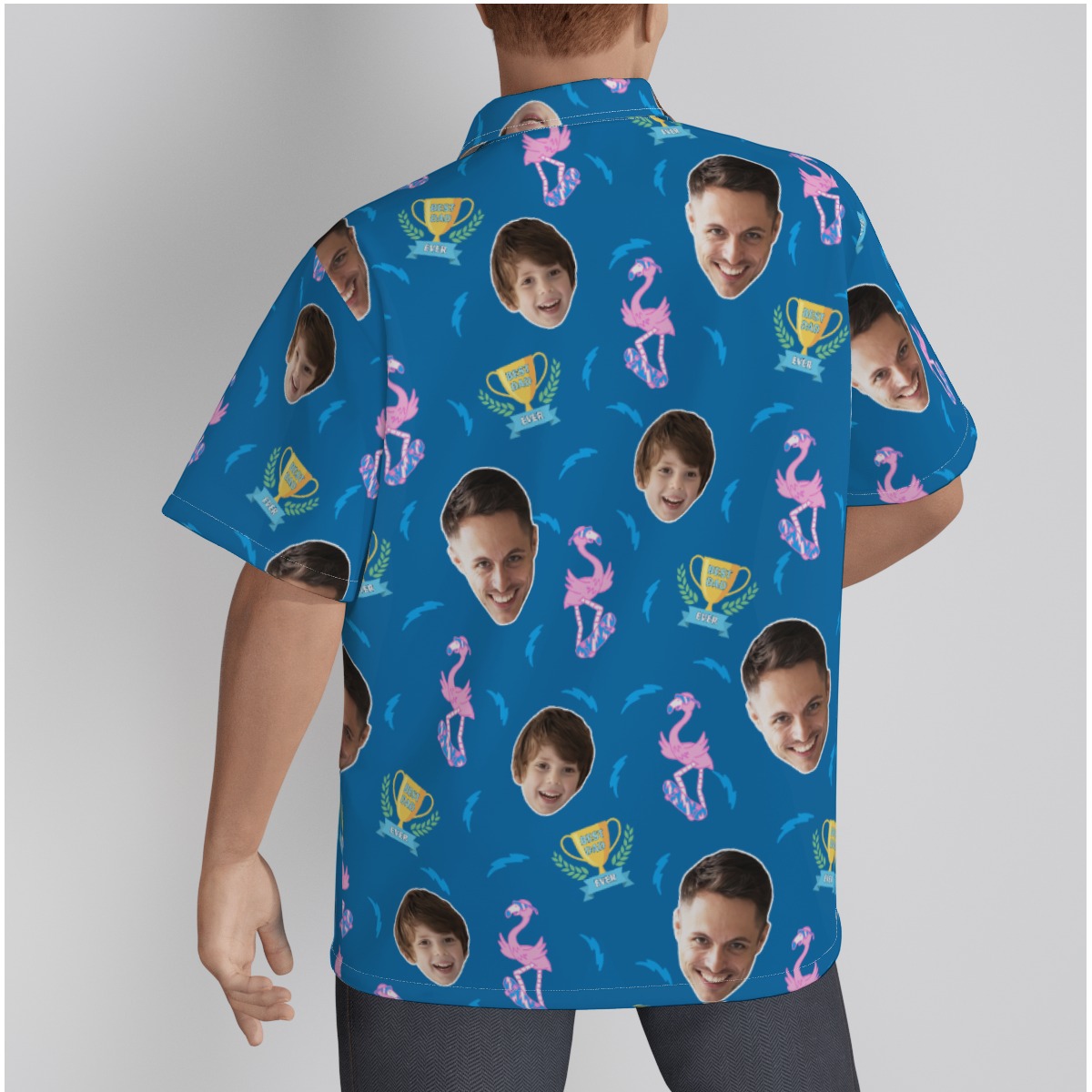 Funny Custom Face Best Dad Ever Hawaiian Shirt