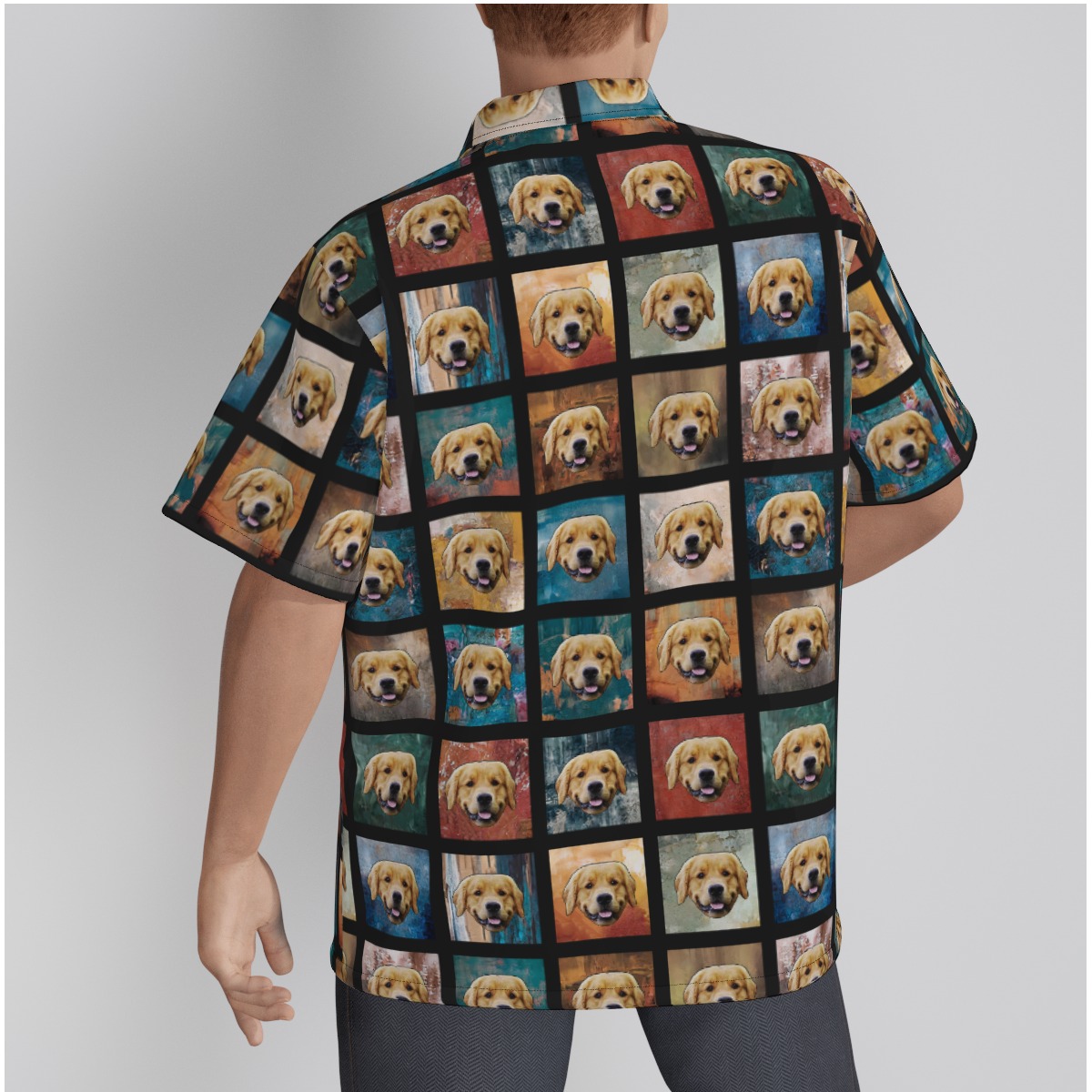 Funny Custom Vintage Hawaiian Shirt With Dog Face