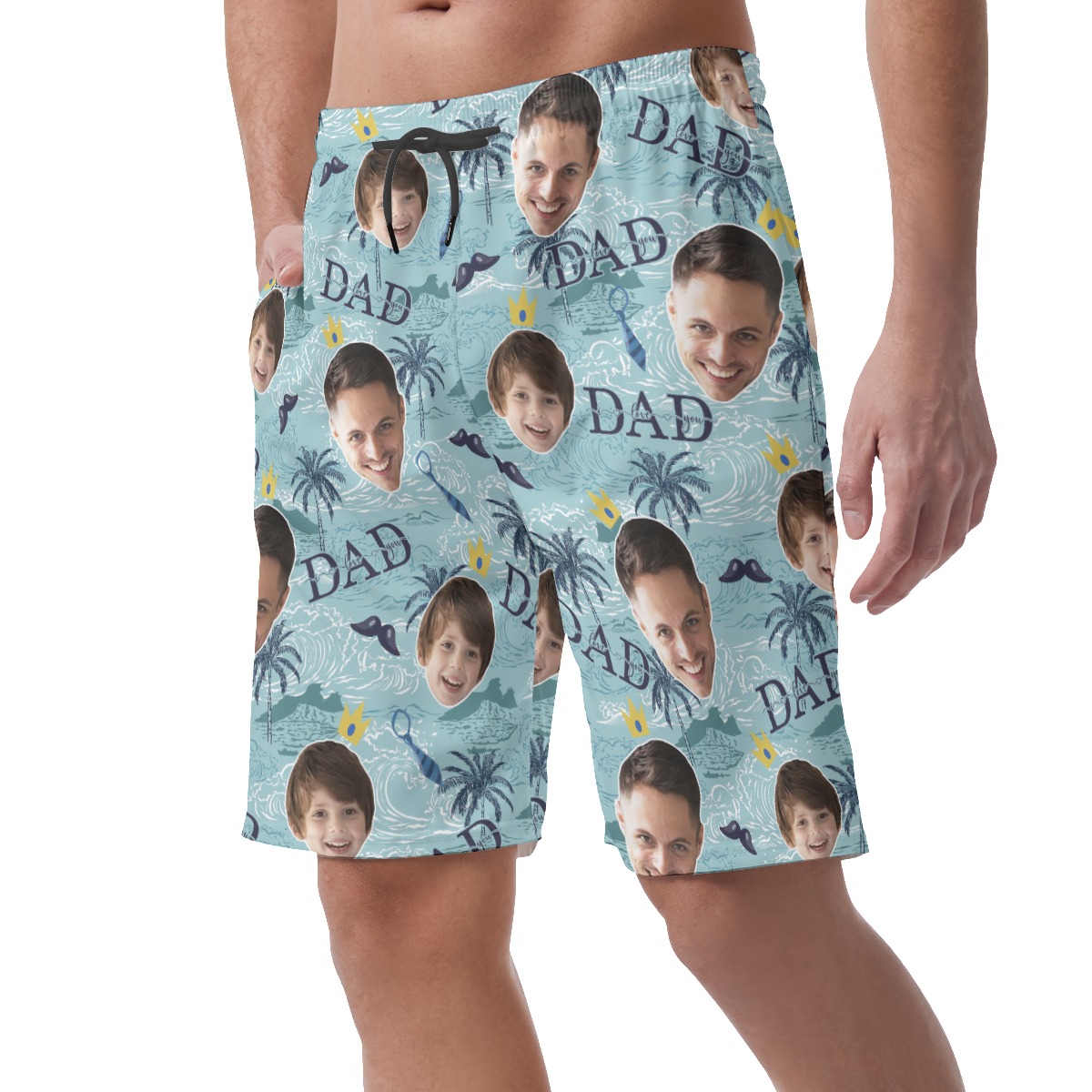 Funny Custom Face Father And Kids Hawaiian Shirt