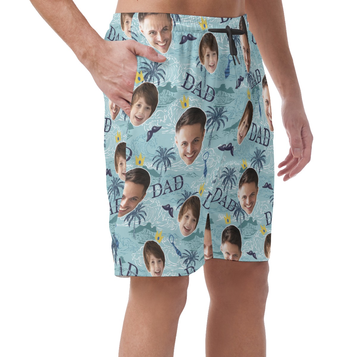 Funny Custom Face Father And Kids Hawaiian Shirt