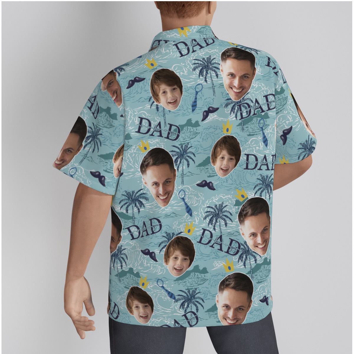 Father's Day Custom Face Hawaiian Shirt