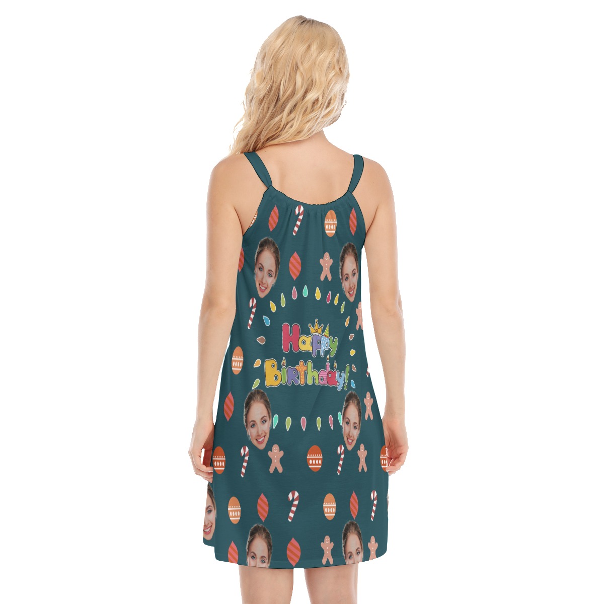 Custom Face Birthday Women's Aloha Cami Dress