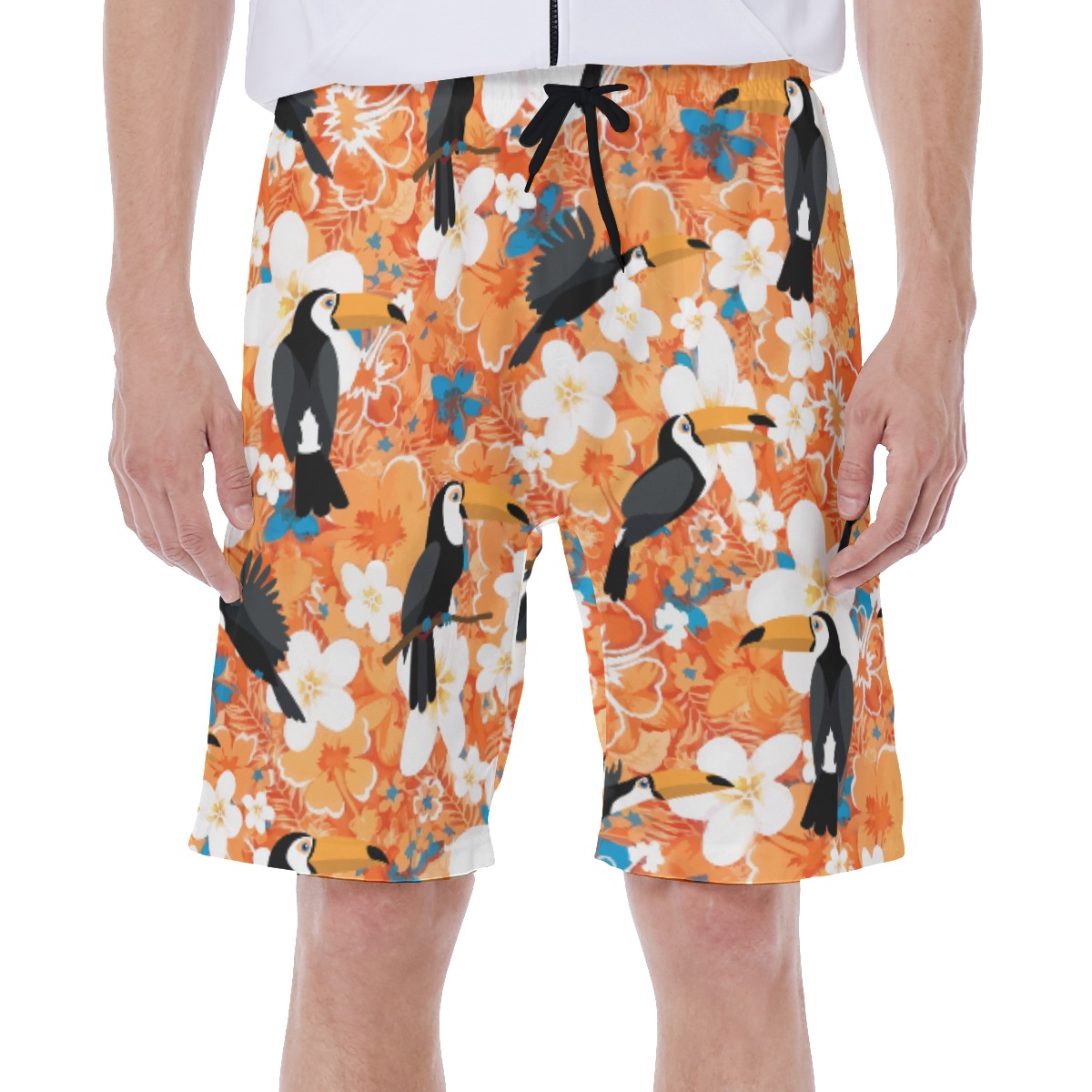 Tropical Toucan Summer Swim Trunks For Men - variant image 1