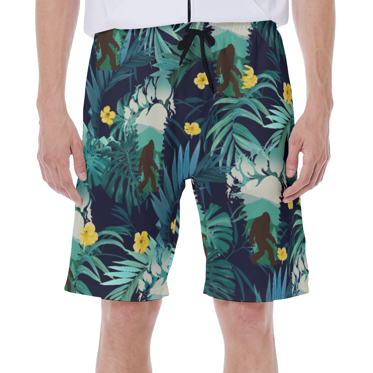 Big Foot Tropical Men's Swim Trunks - variant image 1