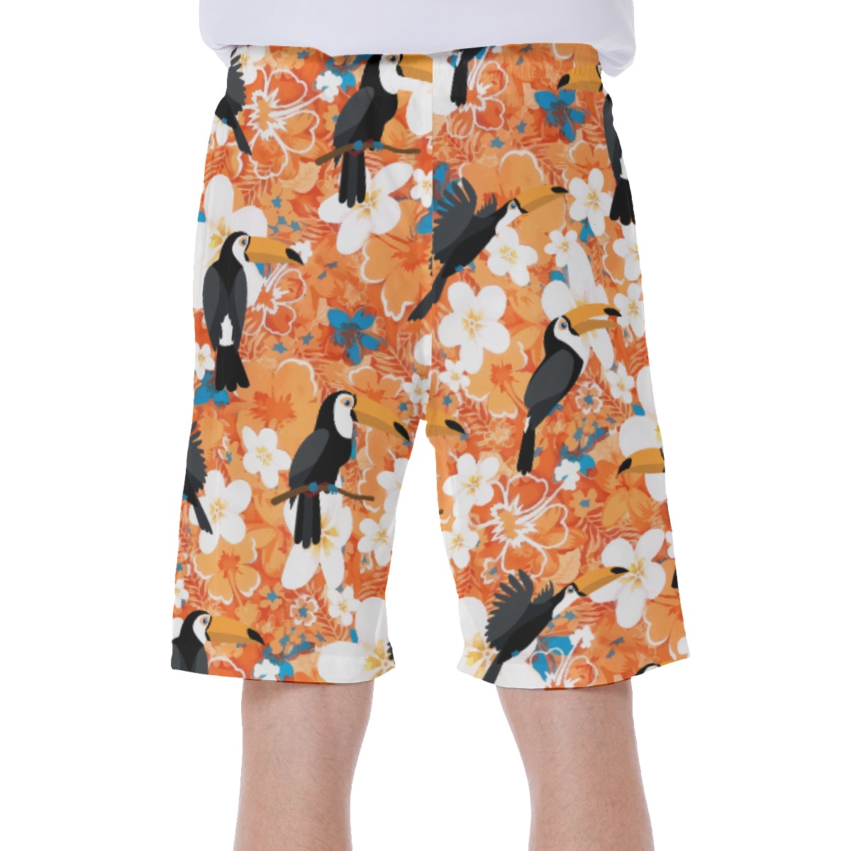 Tropical Toucan Summer Swim Trunks For Men