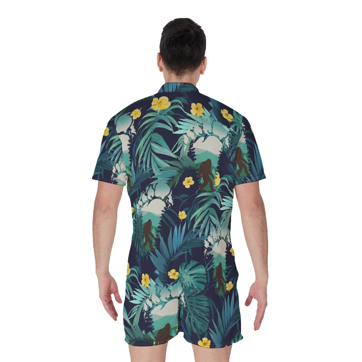 Bigfoot Tropical Men's Hawaiian Romper
