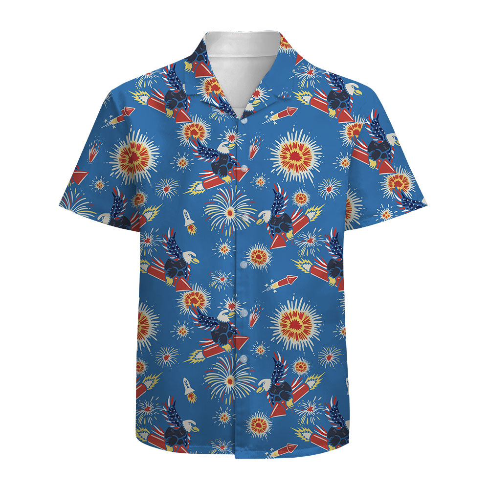 American Eagle Men's Cotton Hawaiian Shirt - variant image 1
