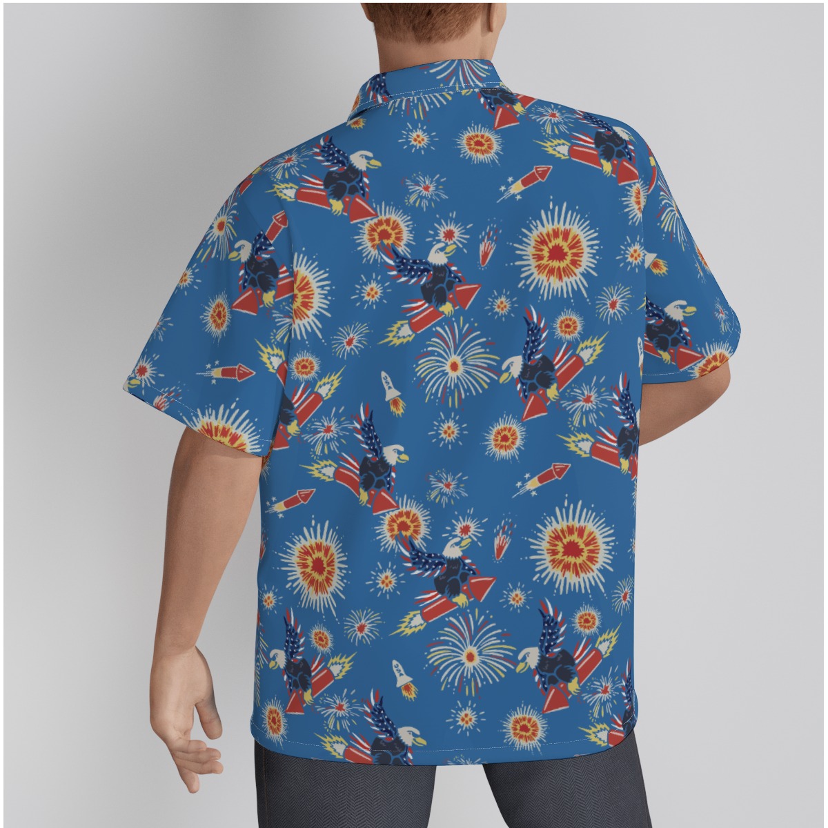 American Eagle Men's Cotton Hawaiian Shirt