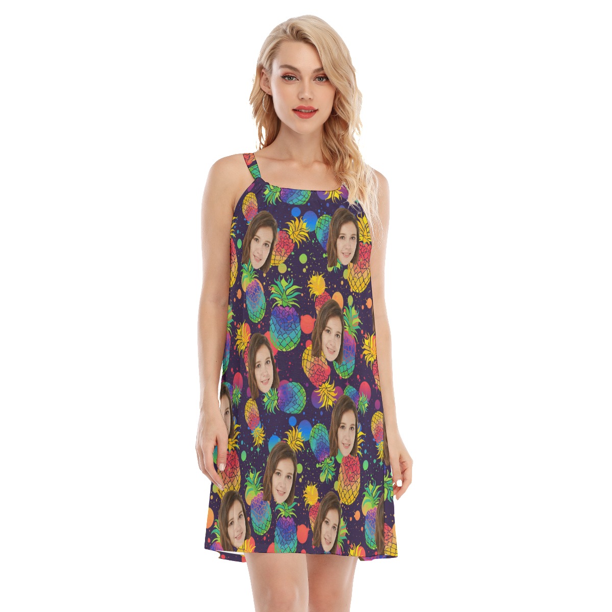 Custom Face Women's Pineapple Cami Dress - variant image 1