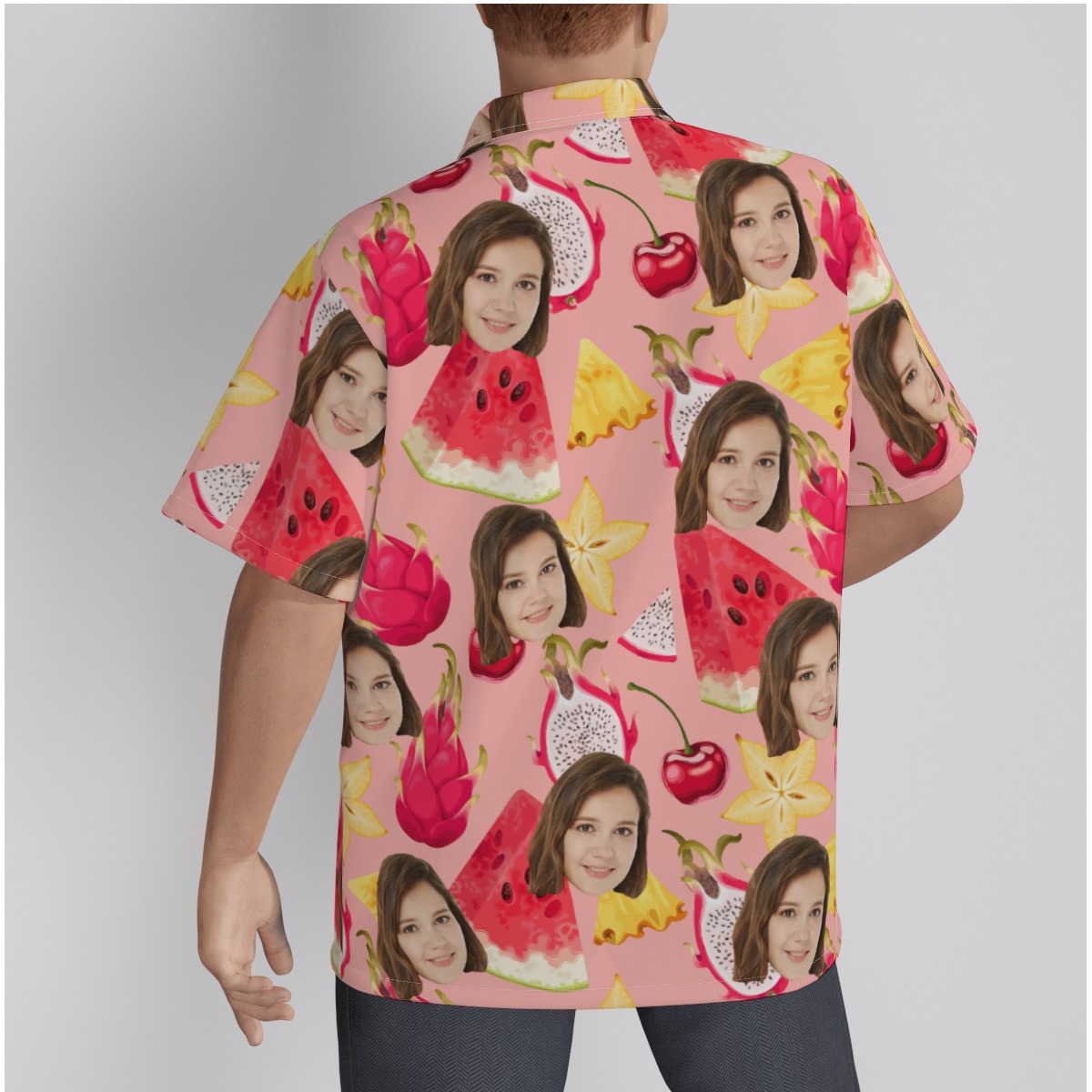 Funny Watermelon Hawaiian Shirt With Custom Face