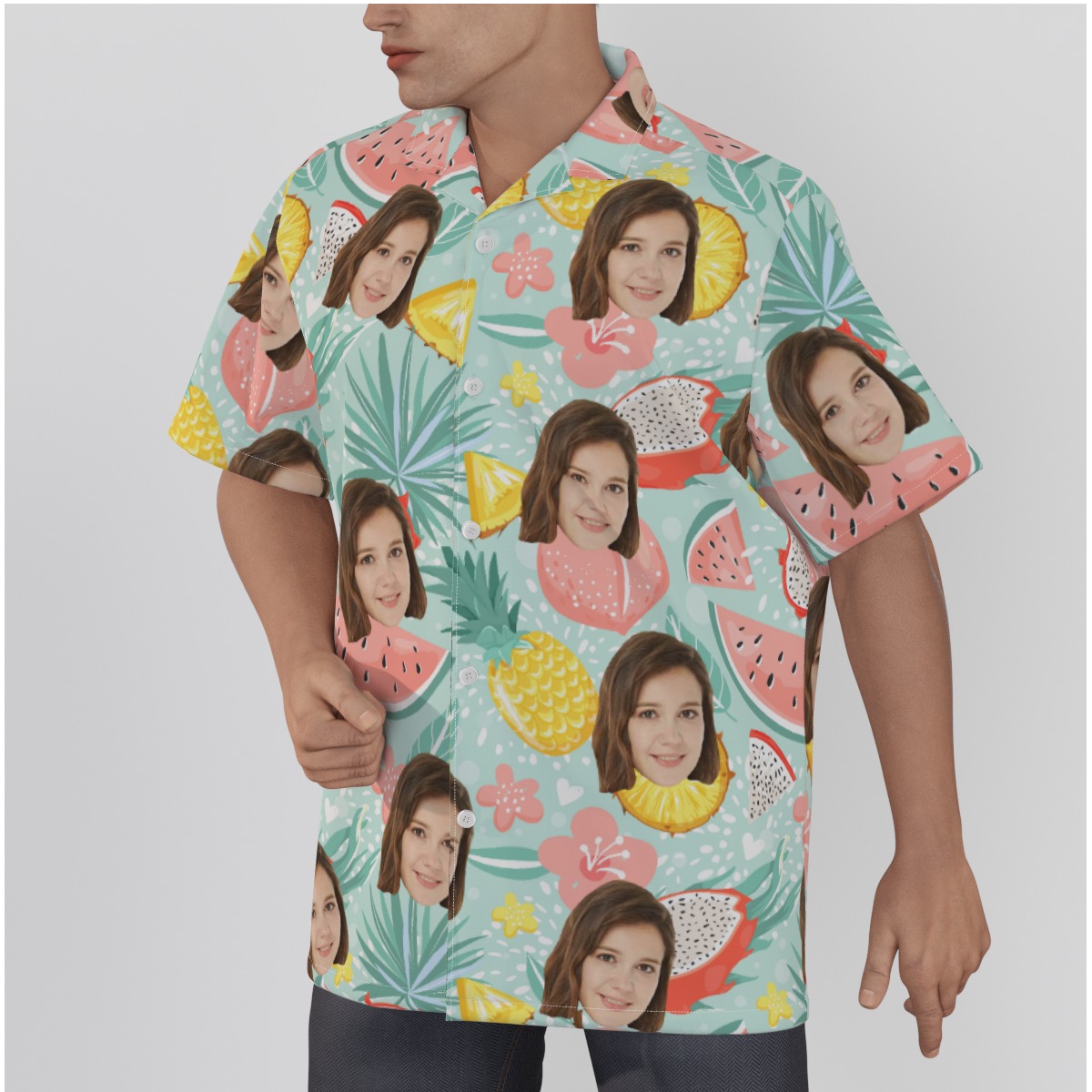 Fruit Hawaiian Shirt With Custom Face