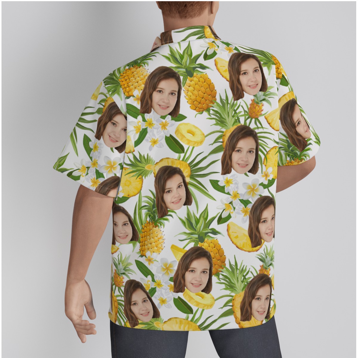Pineapple Custom Tropical Hawaiian Shirt With Face