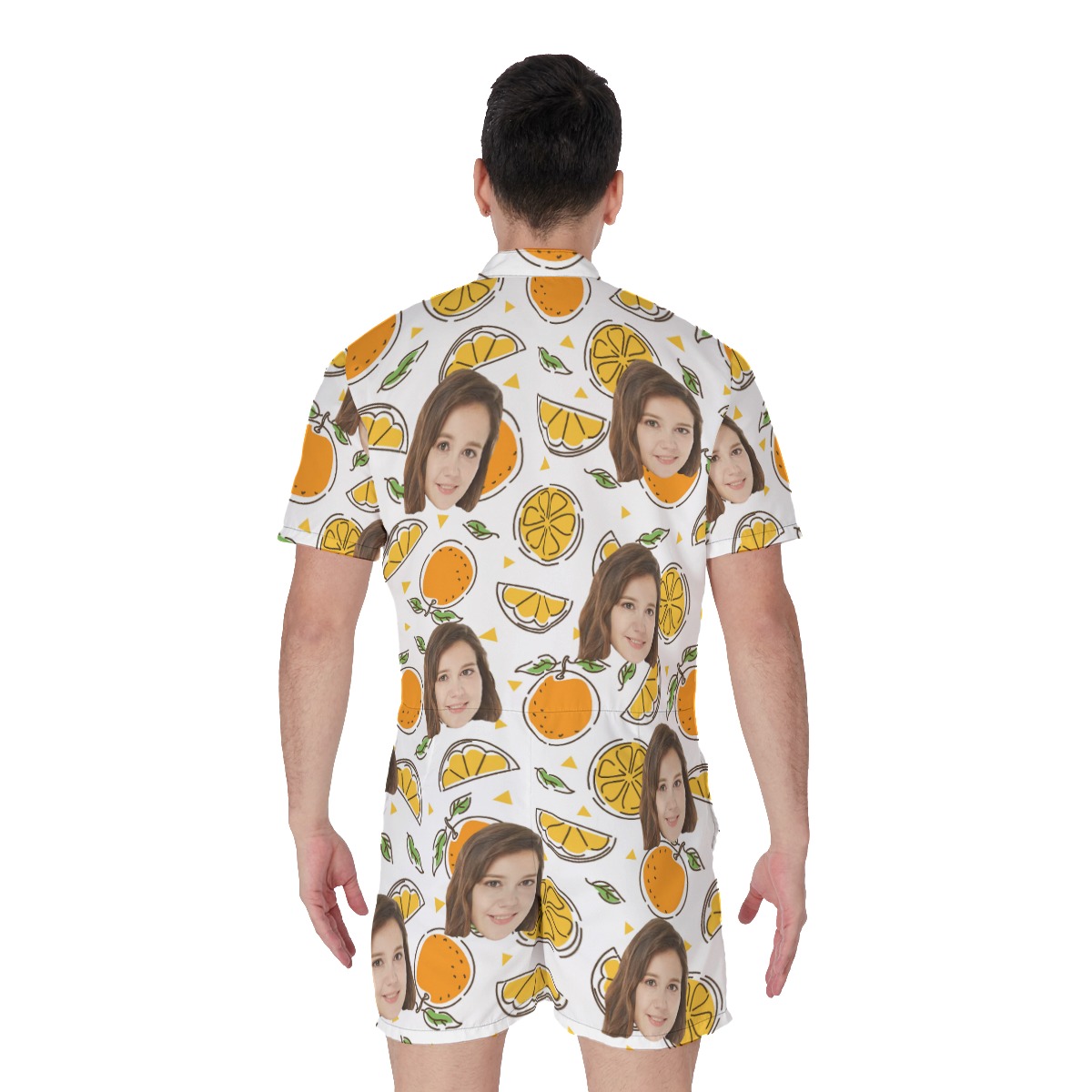 Custom Face Summer Men's Romper