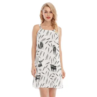 Cute Cow Hawaiian Dress