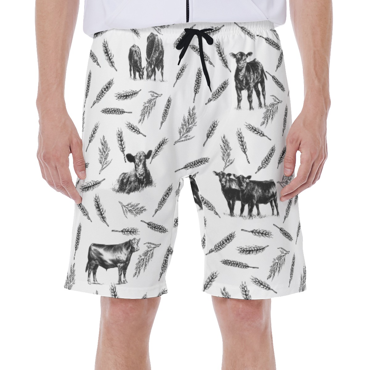 Cow Men's Hawaiian Swim Trunks - variant image 1