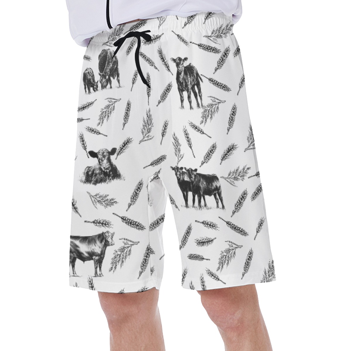 Cow Men's Hawaiian Swim Trunks