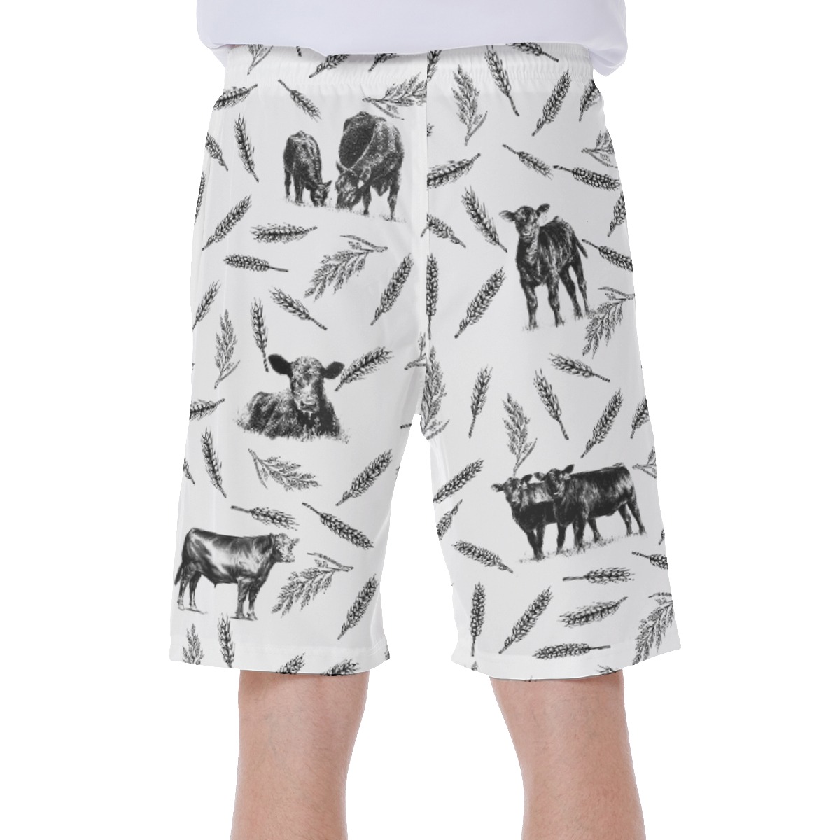 Cow Men's Hawaiian Swim Trunks